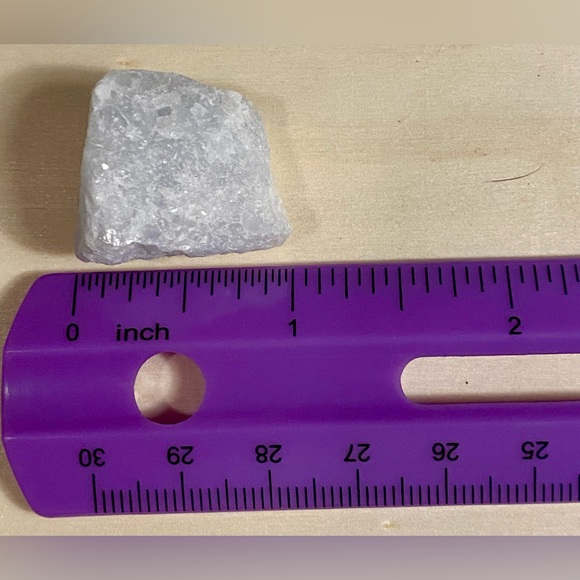 Set of 2 Raw Blue Calcite Crystals - Picture 6 of 6